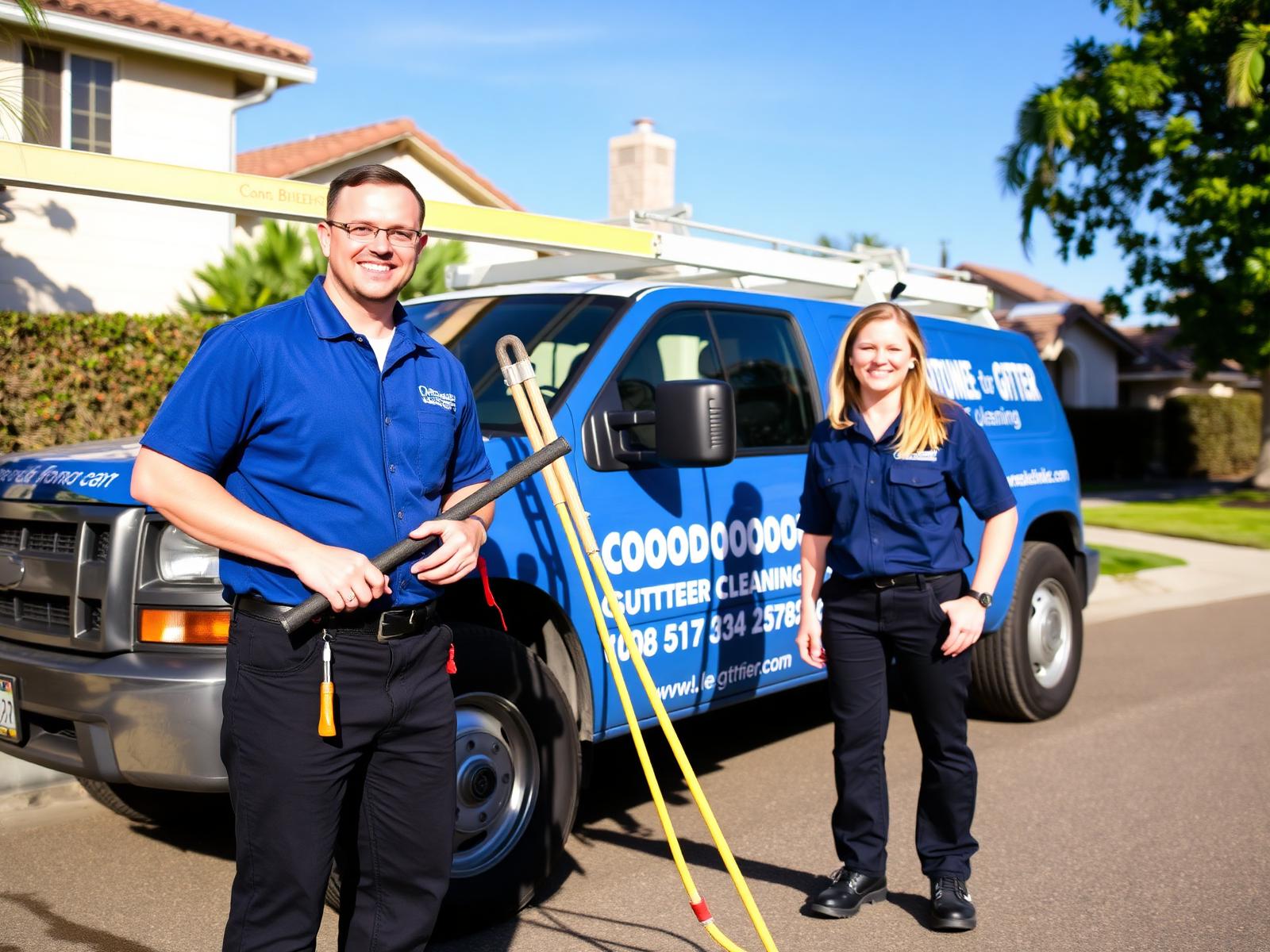 Our gutter cleaning team in San Diego